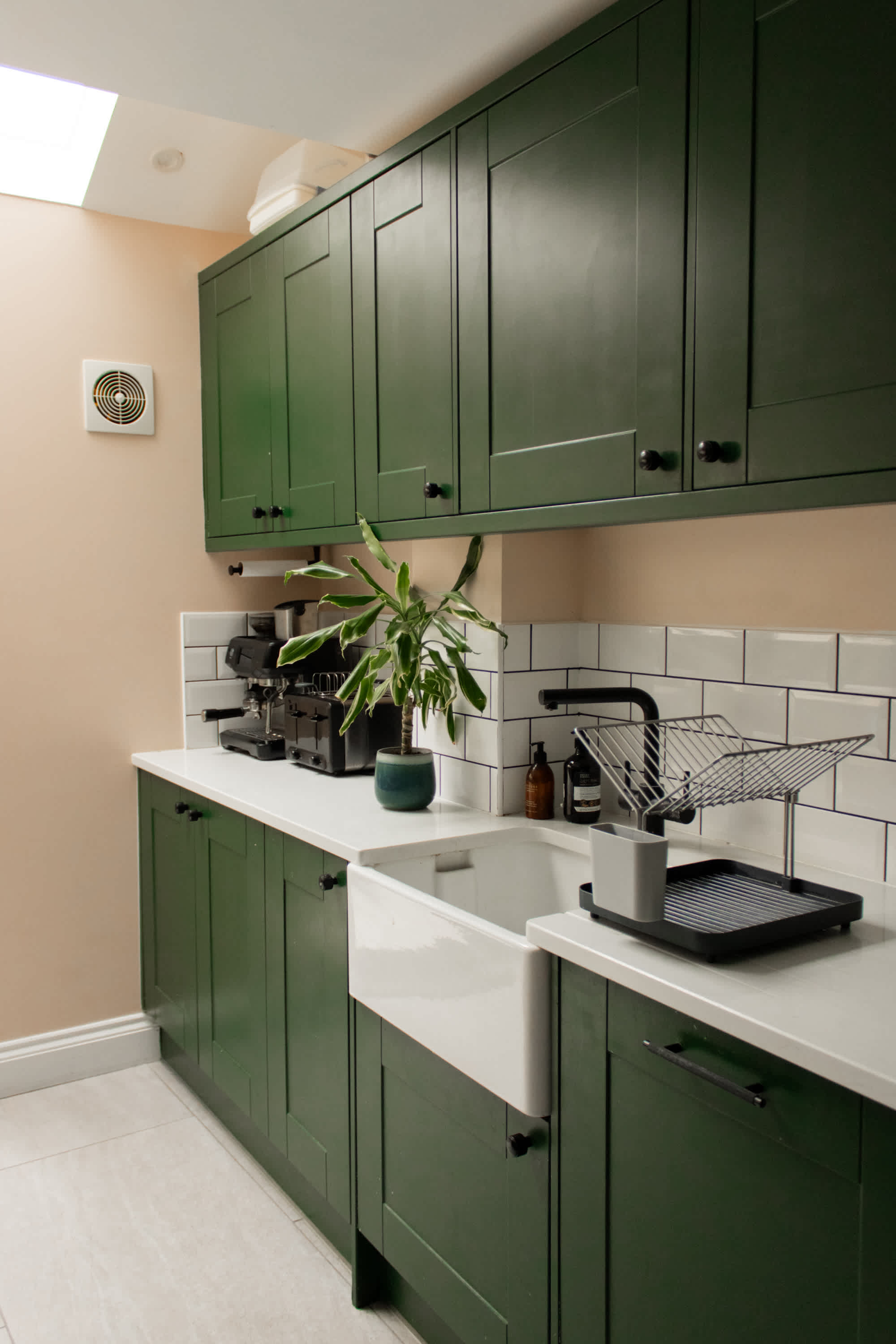 Before & After: Bold Green Cabinets Transform a “Dark